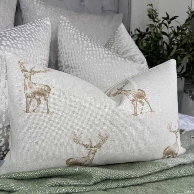Rustic Stag Cushion Cover 12x20 - image 1