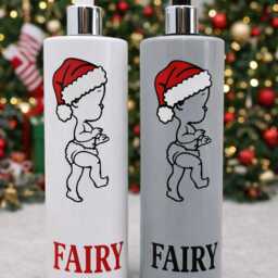 Christmas Soap Dispenser, Mrs Hinch Inspired, White Kitchen Bottle 500Ml - thumbnail 3