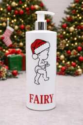 Christmas Soap Dispenser, Mrs Hinch Inspired, White Kitchen Bottle 500Ml