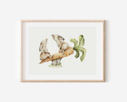 Woodland Nursery Prints, Decor, Wall Art, Set Of 3 Animals - thumbnail 1