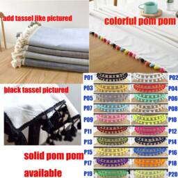 Linen Pom Cafe Curtain Window Valance/Curtains For Living Room Bedroom/Kids Nursery Child Playroom/Shower CurtainsCustom Split Way, Tie Up - thumbnail 4