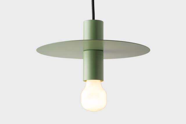 Elvin Ceiling Pendant Hanging Light Olive Green Kitchen Island Fixture Disc Lamp Shade - image 1