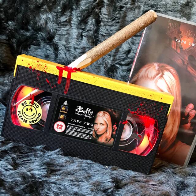 Retro Vhs Lamp Buffy The Vampire Slayer Stake Night Light