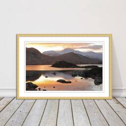 Scottish Highlands Sunset Framed Print Rannoch Moor Landscape - thumbnail 3