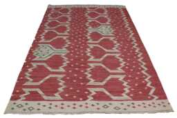 Handwoven Swedish Kilim Rug Scandinavian Flatweave, Wool & Cotton