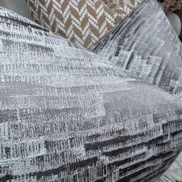 Decorative Cushion Cover For Sofa Or Bed, Modern Textured Pillow Mole - Taupe Abstract Design Double Sided Throw Lumbar - thumbnail 2