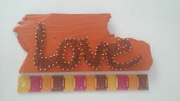 "string Art Wall Hanging ""Love" - thumbnail 1
