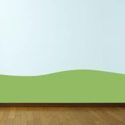 Green Hill Wall Decal - Backdrop Sticker - thumbnail 1