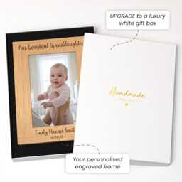 Personalised New Grandchild Photo Frame, Granddaughter Grandson Grandparents Gift - thumbnail 2