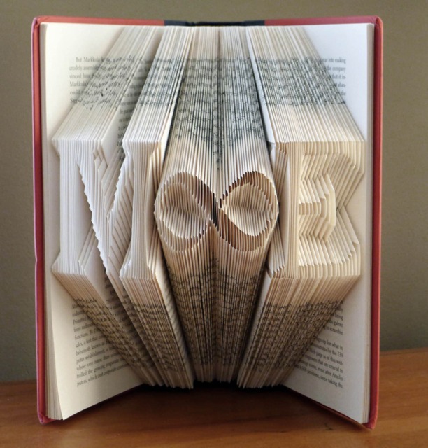 Gift For Boyfriend/Girlfriend - I Love You Forever First Anniversary Paper Infinity With Initials Him Or Her - image 1