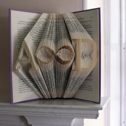 Gift For Boyfriend/Girlfriend - I Love You Forever First Anniversary Paper Infinity With Initials Him Or Her - thumbnail 4