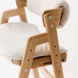 Natural Growing Chair For Kids - Kids High Chair Adjustable Counter Height Desk Dine Study - thumbnail 2