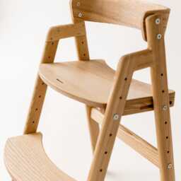 Natural Growing Chair For Kids - Kids High Chair Adjustable Counter Height Desk Dine Study - thumbnail 3