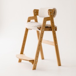 Natural Growing Chair For Kids - Kids High Chair Adjustable Counter Height Desk Dine Study