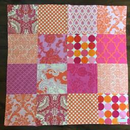 Orange Baby Minky Blanket Girl Nursery Blanket Shower Gift - thumbnail 3