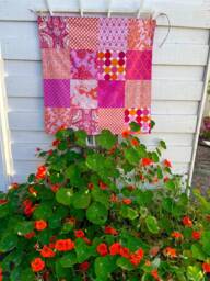 Orange Baby Minky Blanket Girl Nursery Blanket Shower Gift - thumbnail 1