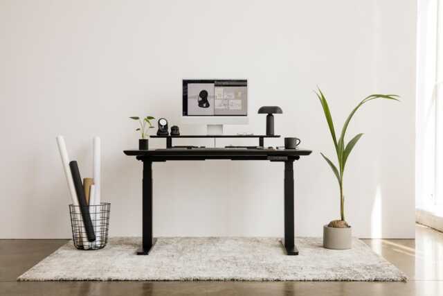 Solid Wood Standing Desk Bundle Oakywood Electric Adjustable Height - image 1