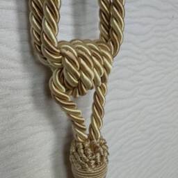 Brown Ivory Modern Tiebacks - Curtain Tie Backs.modern Tassel Hold Backs - thumbnail 3