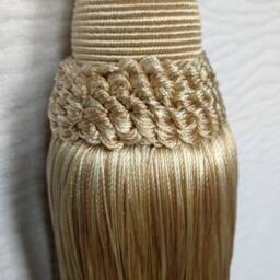 Brown Ivory Modern Tiebacks - Curtain Tie Backs.modern Tassel Hold Backs - thumbnail 2