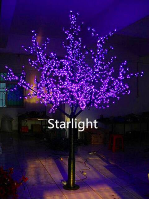 Outdoor 8.5Ft 1, 920Pcs Leds Cherry Blossom Christmas Tree Gift Home Wedding Holiday Decor Red/Blue/Green/White/Yellow/Pink/Purple Option - image 1