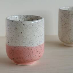 Plant Pot - Speckles Blush Pink Handmade Ceramics - thumbnail 4