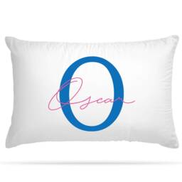 Personalised Initial & Any Name Pillowcase Printed Home Decor Gift For Mothers Day, Fathers Grandad Nanny Costume Monogram Present - thumbnail 3