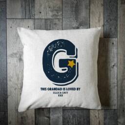 Personalised This Grandad Is Loved By Cushion Cover - Fathers Day Gift - thumbnail 1