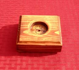 Troll Cross - Trollkors Salvaged Wood Tealight Viking Norse Votive Candle Holder Vikings Single Handmade