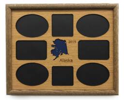 Alaska State Picture Frame - 11x14 Hold 8 Photos Wall Decor, Gift, Memories, Travel - thumbnail 1