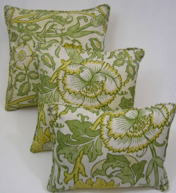 William Morris - Pink & Rose Cowslip/Fennel Cushion Cover Throw Pillow Designer Home Decor