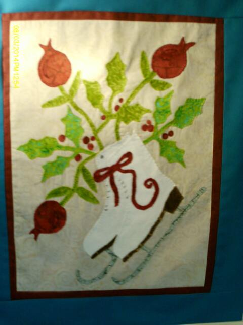 Skating Through January Wall Hanging - image 1