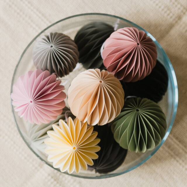 Handmade Honeycomb Paper Ball Scandi Christmas Wedding Decoration - image 1