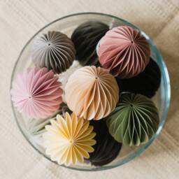 Handmade Honeycomb Paper Ball Scandi Christmas Wedding Decoration - thumbnail 1