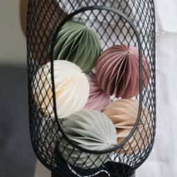 Handmade Honeycomb Paper Ball Scandi Christmas Wedding Decoration - thumbnail 3