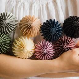 Handmade Honeycomb Paper Ball Scandi Christmas Wedding Decoration - thumbnail 2