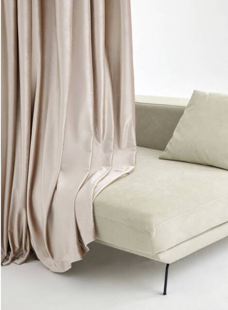 Bys30, Champagne A Pair Of Silk Velvet Curtains, Living Room Curtains For Girl, Velvet Drapery Panels, Bedroom Custom Made - image 1