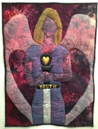 Art Quilt Wall Hanging Of A Truth Warrior