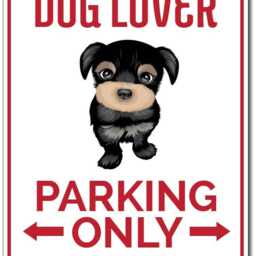 Dog Lover Parking Sign, Gift, Park Gift For Owner, Puppy Wall Decor, Sign - Quality Aluminum Owners - thumbnail 2