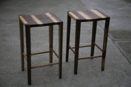 Handmade Walnut Bar Stool - Modern Kitchen Counter