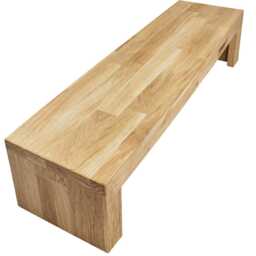 Wooden Bench 90x25x20, Oak Bench, Footrest, Step, Seat Stair Flower Table, Stand, Shelf, Stand - thumbnail 2