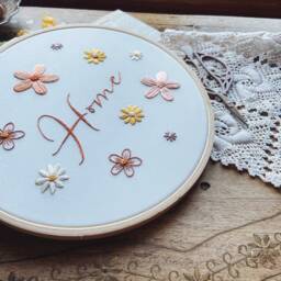 Personalized Embroidery Hoop Art - Custom Name Wall For Home Decor - thumbnail 3