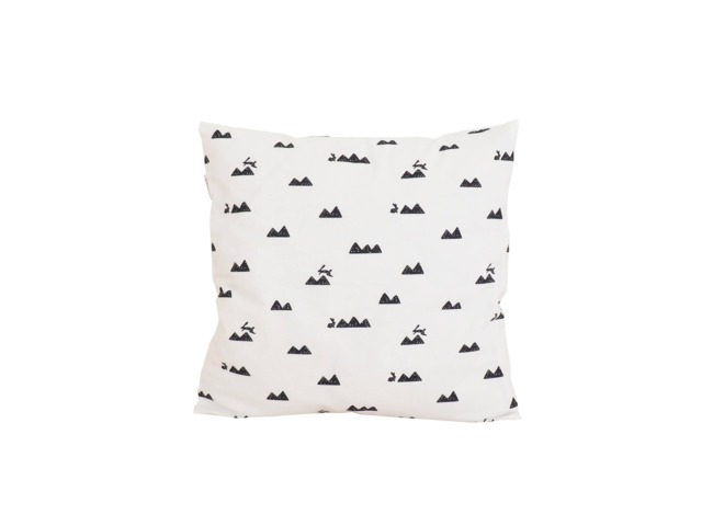 Mountain & Rabbits Cotton Cushion Cover/Pillow Case Pillowcase Cover/ Hygge - image 1