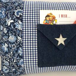 Cowgirl/Cowboy Blue Wish Pillow With Pad & Pencil - thumbnail 2
