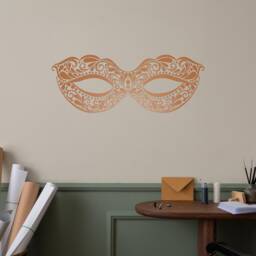 Masquerade Mask Vinyl Wall Decal Carnival Costume Party Decor Art Mardi Gras Decoration Window Stickers Mural - #2607Di - thumbnail 3