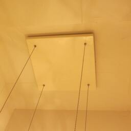 5 Modern Pendant Light Chandelier. White Textured Porcelain Dining Room Lighting - thumbnail 4