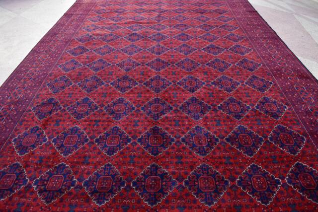 Afghan Rug, Large Area Rug, Custom Size, Top Quality Oriental Tribal Handmade Turkmen Bukhara Living Room Rug , Area - image 1