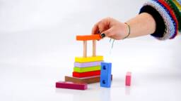 Puzzle Pyramid, Toddler Toy, Learning While Enjoying With Geometric Shapes, Stacking Educational Toys For Kids Boys & Girls
