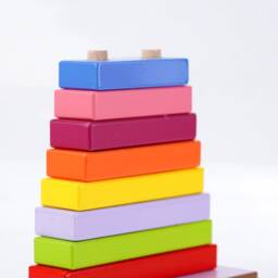 Puzzle Pyramid, Toddler Toy, Learning While Enjoying With Geometric Shapes, Stacking Educational Toys For Kids Boys & Girls - thumbnail 2