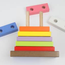 Puzzle Pyramid, Toddler Toy, Learning While Enjoying With Geometric Shapes, Stacking Educational Toys For Kids Boys & Girls - thumbnail 4