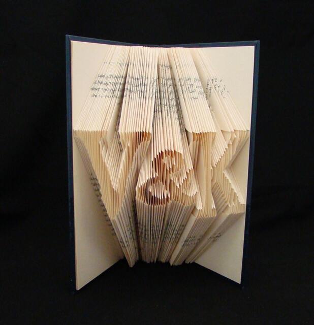 V & K 2 Letters With Symbol Anniversary Gift Lovers Personalized Folded Book Art Sculpture - image 1